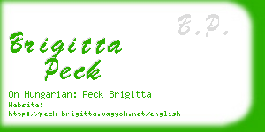 brigitta peck business card